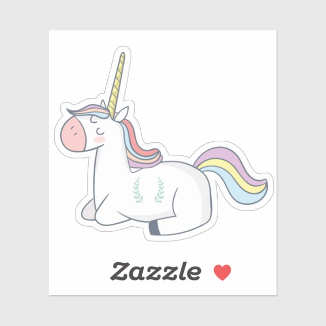 Sleeping Unicorn Fabulous Sticker (Sheet)