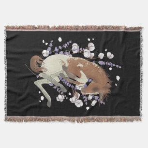 Sleeping Unicorn Throw Blanket