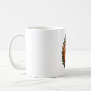 Sleeping Woodland Fox with Ferns Coffee Mug