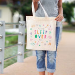 Sleepover Bag Editable Colour Slumber Party Tote<br><div class="desc">This lovely design can be customised to your favourite colour combinations. Makes a great gift! Find stylish stationery and gifts at our shop: www.berryberrysweet.com.</div>