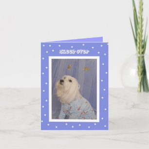 Sleepover Birthday Invitations -- Cute Dog