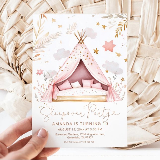 Sleepover Birthday Party  Invitation (Creator Uploaded)