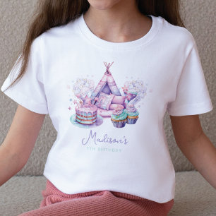 Sleepover Girl Birthday Personalised T-Shirt
