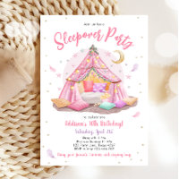 Sleepover Slumber Party Glamping Tent Birthday