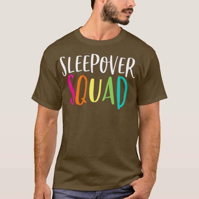 Sleepover Squad Shirt Cute Slumber Pajama Party (Front)