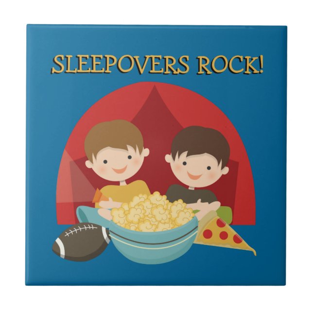 Sleepovers Rock Ceramic Tile (Front)