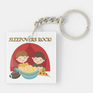 Sleepovers Rock Key Ring