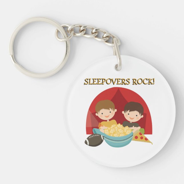 Sleepovers Rock Key Ring (Front)