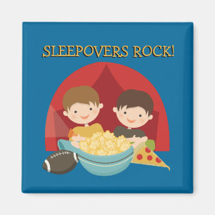 Sleepovers Rock Magnet
