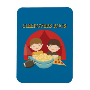 Sleepovers Rock Magnet
