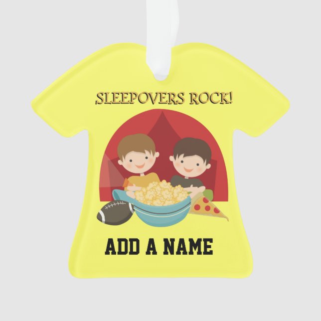 Sleepovers Rock Ornament (Front)