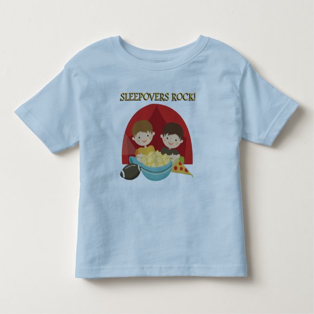 Sleepovers Rock Toddler T-Shirt (Front)