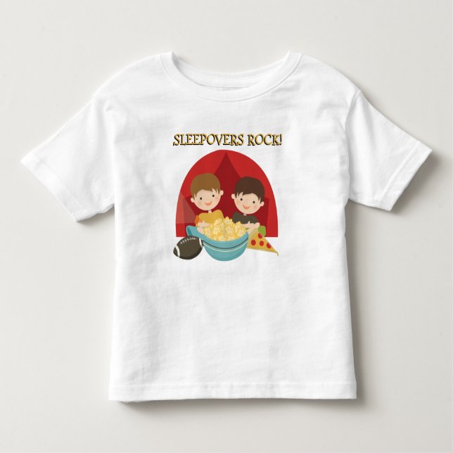 Sleepovers Rock Toddler T-Shirt (Front)