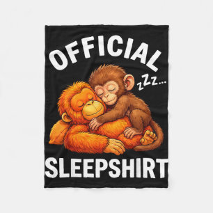 Sleepshirt animal cute punch monkey plush hugging fleece blanket