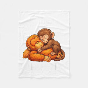 Sleepshirt Animal Cute Punch Monkey Plush Hugging Fleece Blanket