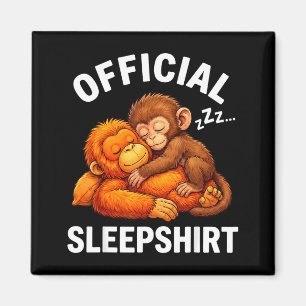 Sleepshirt animal cute punch monkey plush hugging  magnet