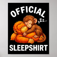 Sleepshirt animal cute punch monkey plush hugging