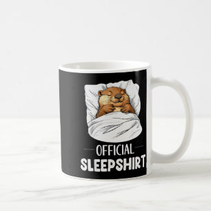 Sleepshirt Cute Sleeng Beaver Animal Lover Pajama Coffee Mug