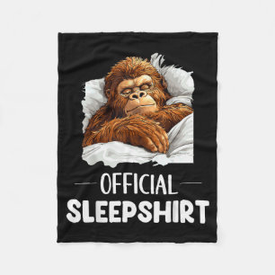 Sleepshirt Sleeng Bigfoot Sasquatch Lovers Pajama Fleece Blanket