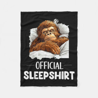 Sleepshirt Sleeng Bigfoot Sasquatch Lovers Pajama Fleece Blanket