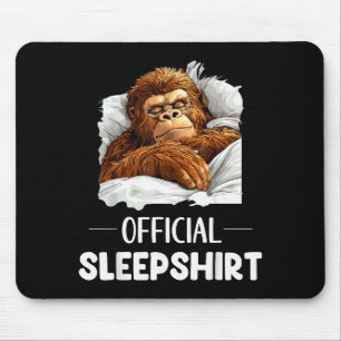 Sleepshirt Sleeng Bigfoot Sasquatch Lovers Pajama Mouse Pad