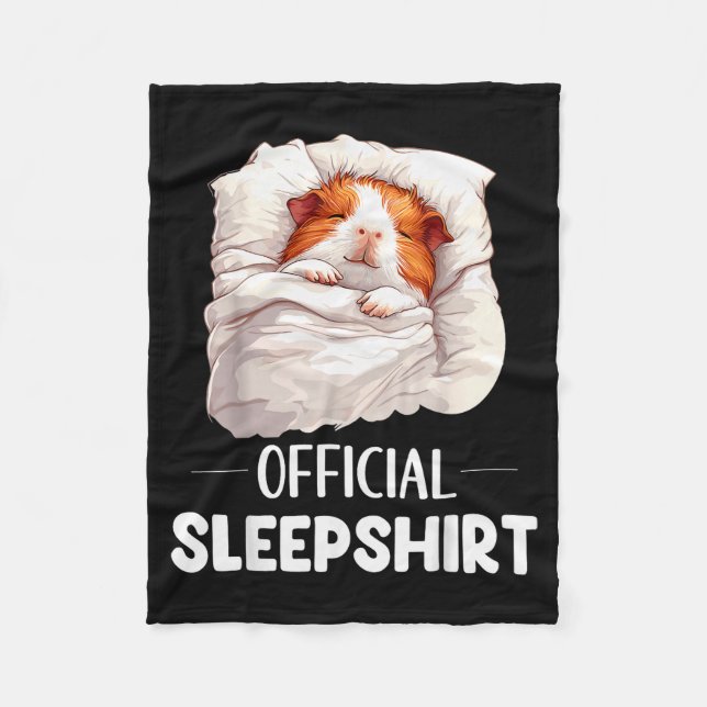 Sleepshirt Sleeng Guinea G Animal Lovers Pajama  Fleece Blanket (Front)