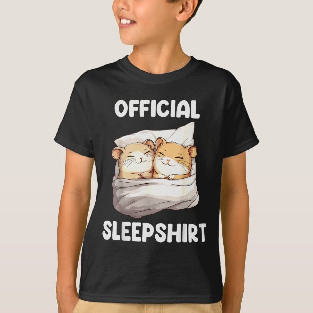 Sleepshirt Sleeng Hamster Animal Lovers Pajama  T-Shirt (Front)
