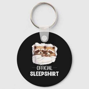 Sleepshirt Sleeng Raccoon Animal Lovers Pajama  Key Ring