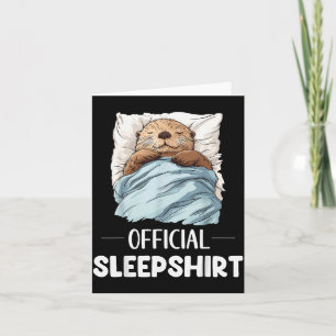 Sleepshirt Sleeng Sea Otter Animal Lovers Pajama  Card