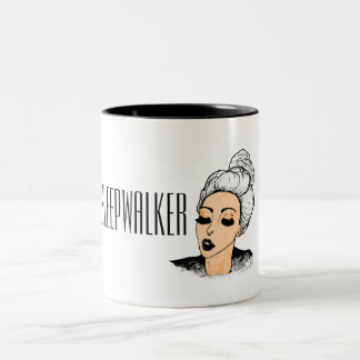 Sleepwalker girl morning mug