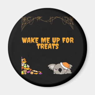 Sleepy animal ready for Halloween treats! Classic  Magnet