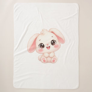 Sleepy Baby Bunny Sherpa Blanket