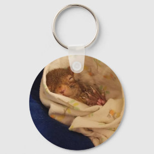 Sleepy baby key ring