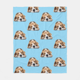 Sleepy Beagle Dog Blanket
