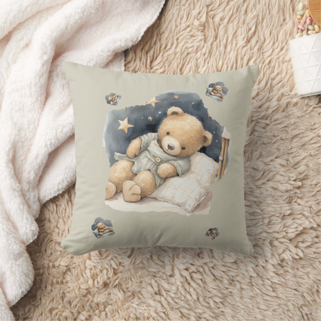 Sleepy Bear Cushion (Blanket)