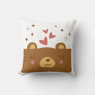 Sleepy Bear Love Cushion