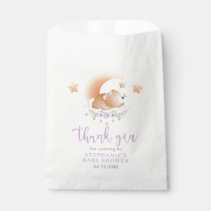 Sleepy Bear on Cloud Baby Girl Favour Bag
