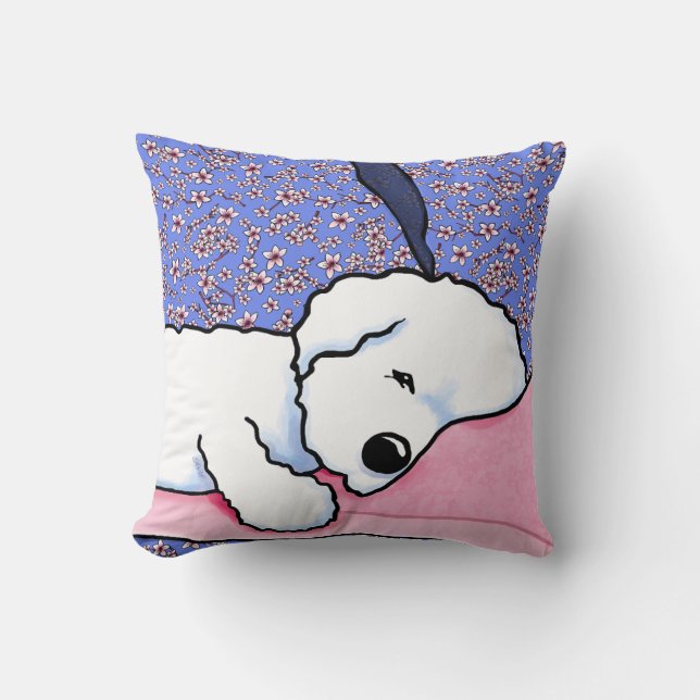 Sleepy Bichon Cushion (Front)