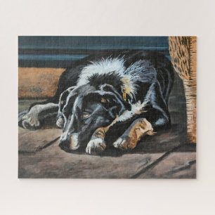 Sleepy Border Collie Puzzle