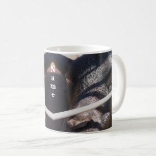 Sleepy Bull Farm Animal Personalized Coffee Mug