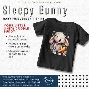 Sleepy Bunny Baby Fine Jersey T-Shirt