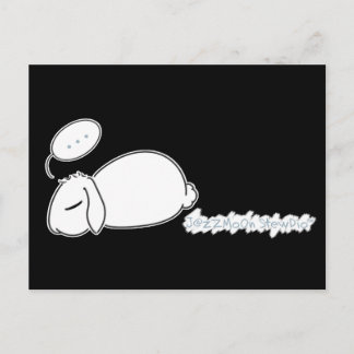 Sleepy Bunny Stewie Postcard