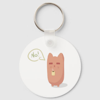 Sleepy cat key ring