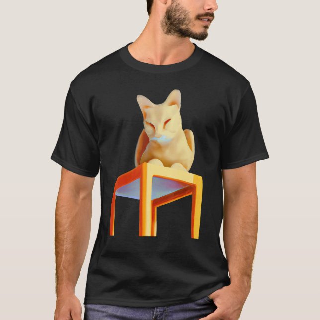 Sleepy Cat T-Shirt (Front)