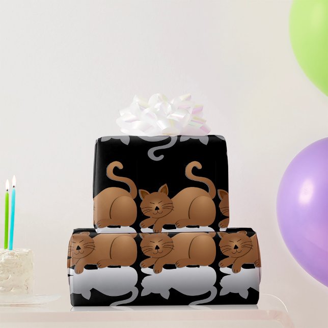 Sleepy Cat Wrapping Paper (Creator Uploaded)