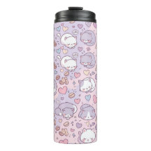 Sleepy Cats Kawaii Thermal Tumbler
