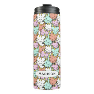 Sleepy Cats Pattern custom name tumbler
