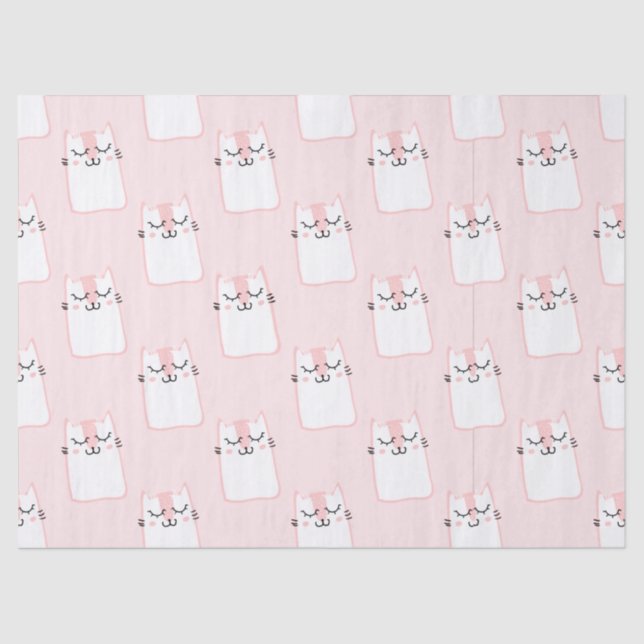 sleepy cats tissue paper (Front)