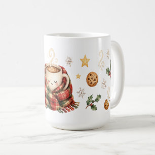 Sleepy Cocoa Mug Christmas Cookies Stars