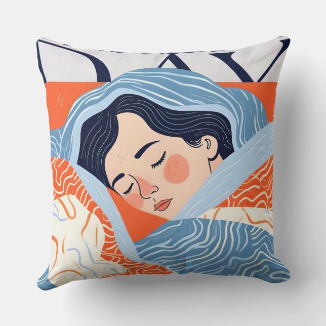 Sleepy Day Cushion (Back)